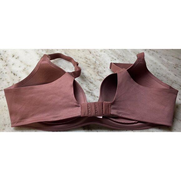 Victoria's Secret Lined Semi Demi Bra Women's Size 36B PInk Blush  Wireless Soft - Picture 2 of 4
